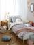 Parure housse de couette + taie d'oreiller enfant NORTH FOLK blanc imprimé - vertbaudet enfant 