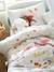 Parure housse de couette + taie d'oreiller enfant NORTH FOLK blanc imprimé - vertbaudet enfant 