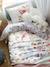 Parure housse de couette + taie d'oreiller enfant NORTH FOLK blanc imprimé - vertbaudet enfant 