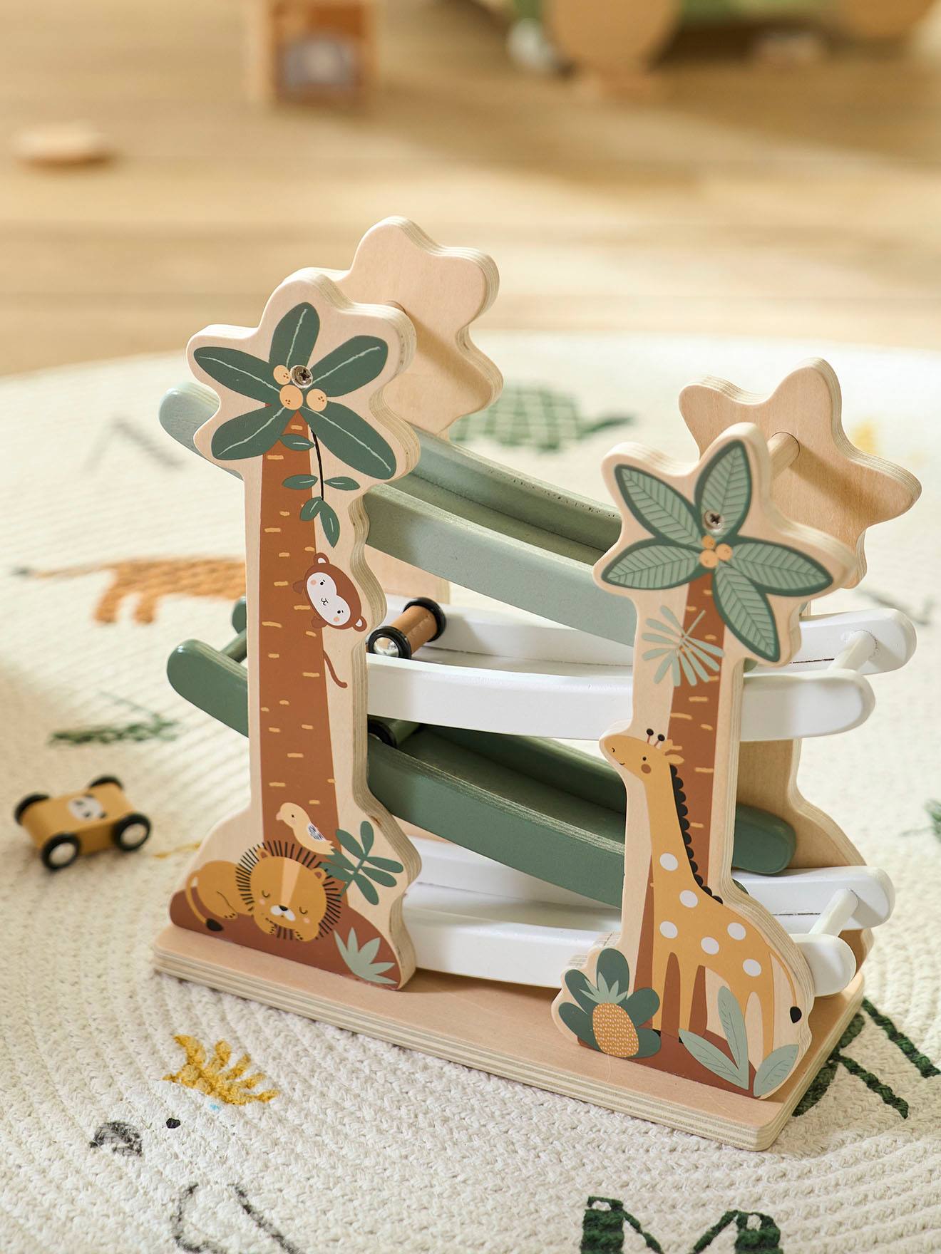 Coffret 3 Jeux D Eveil Vertbaudet 2024 Boite De Jeux Multi Activités En Bois FSC® Vert U2013 Tanzanie Tree Hut