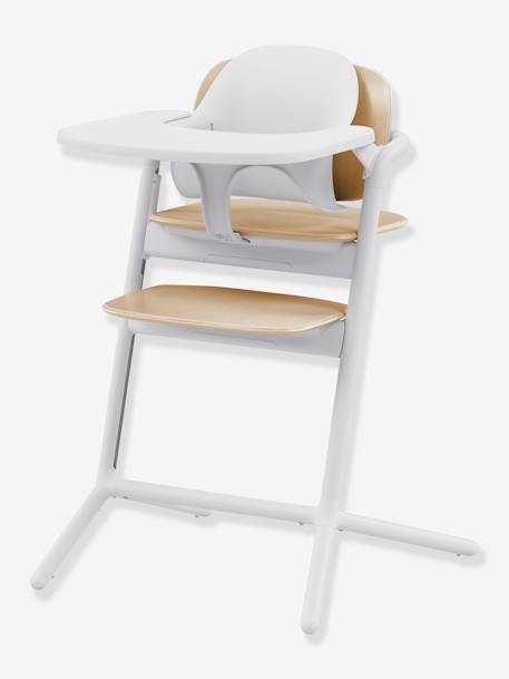 Set 4-en-1 chaise haute évolutive avec transat Cybex Lemo 2 bleu+gris+Sand white - vertbaudet enfant 