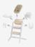 Set 4-en-1 chaise haute évolutive avec transat Cybex Lemo 2 bleu+gris+Sand white - vertbaudet enfant 
