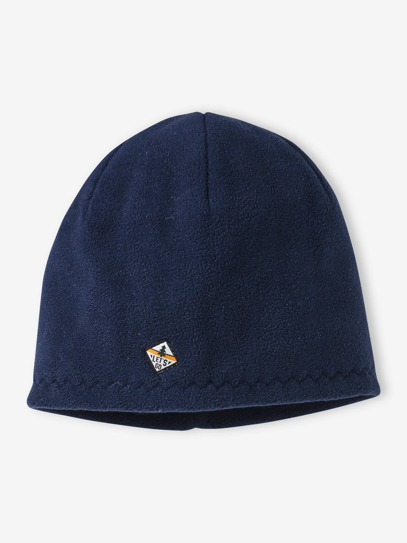 Vertbaudet Gebreide Jongensmuts Van Fleece Marineblauw