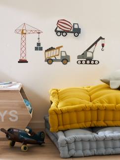 Linge de maison et décoration-Stickers Engins de chantier