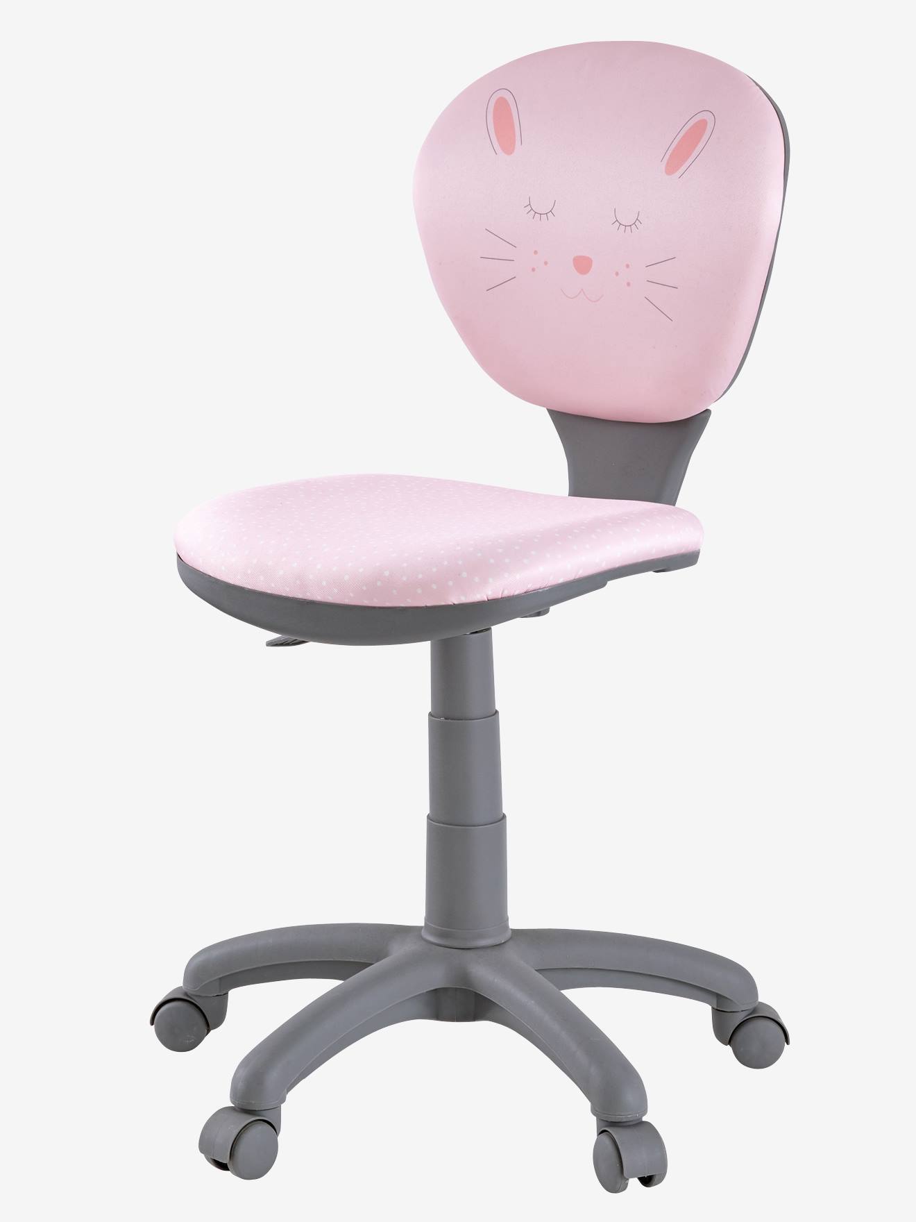Retoucheren Preventie Portret Bureaustoel met wieltjes - roze/konijntje, Slaapkamer en Opbergoplossingen