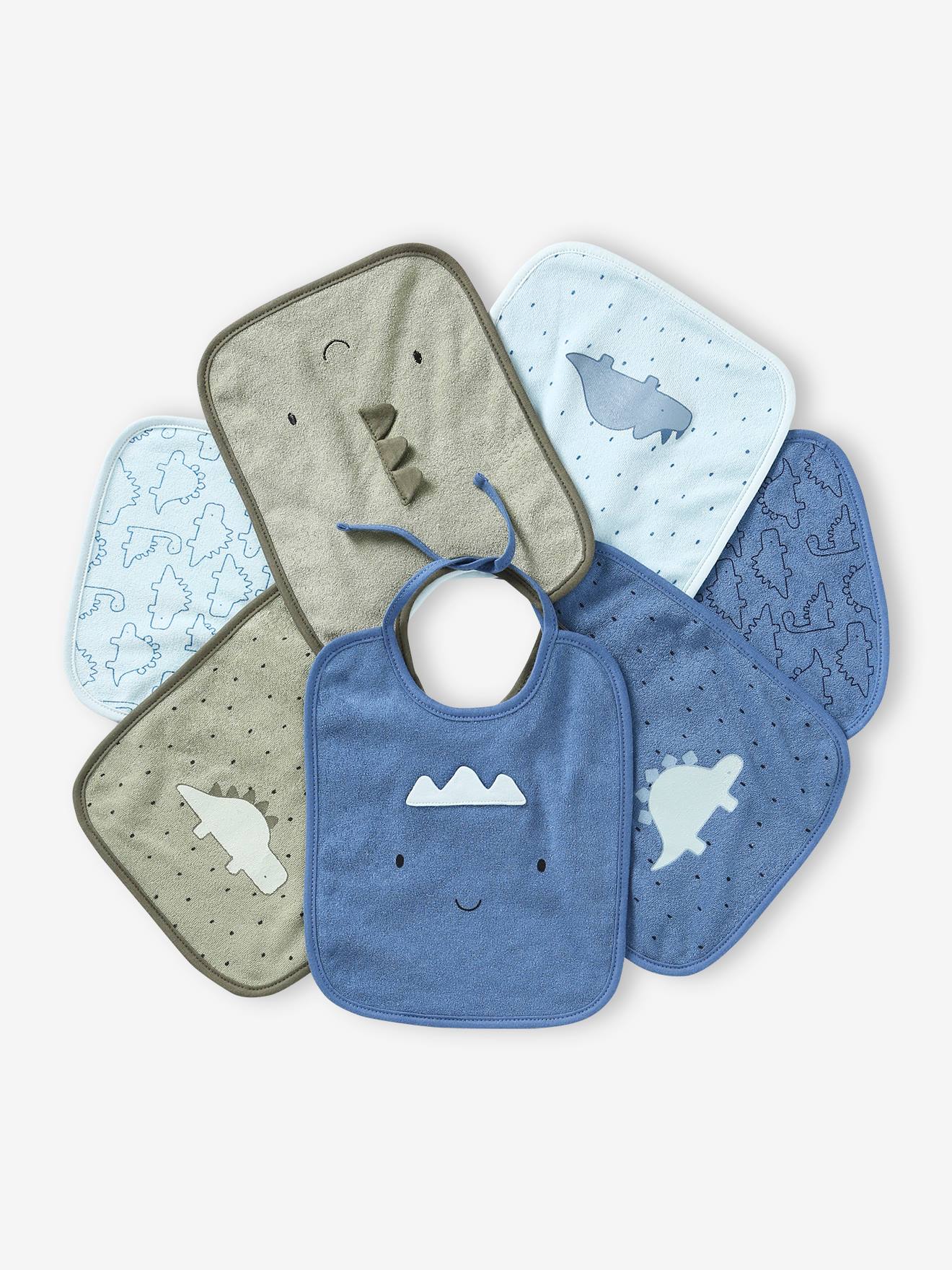 Set Van 7 Babyslabbetjes Vertbaudet Hemelsblauw
