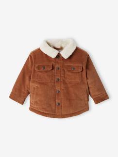 Bébé-Manteau, combipilote, nid d'ange-Manteau-Veste en velours côtelé Bébé doublée fausse fourrure