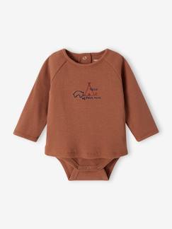 Baby-T-shirt-body met lange mouwen "Petit ours" voor baby's
