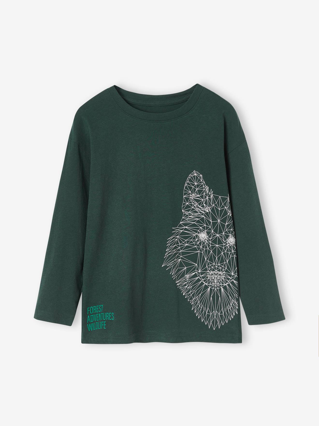 Vertbaudet Jongensshirt Met Grappig Dierenmotief Dennen