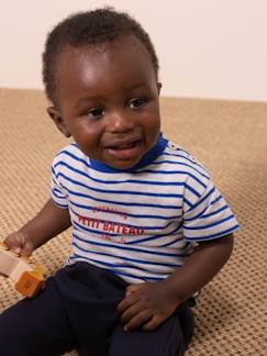 Baby-T-shirt, coltrui-T-shirt met korte mouwen van biologisch katoen PETIT BATEAU