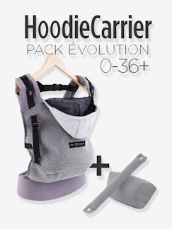 Verzorging-Draagzak, draagdoek-HoodieCarrier set + hoofdsteun en LOVE RADIUS verhoger