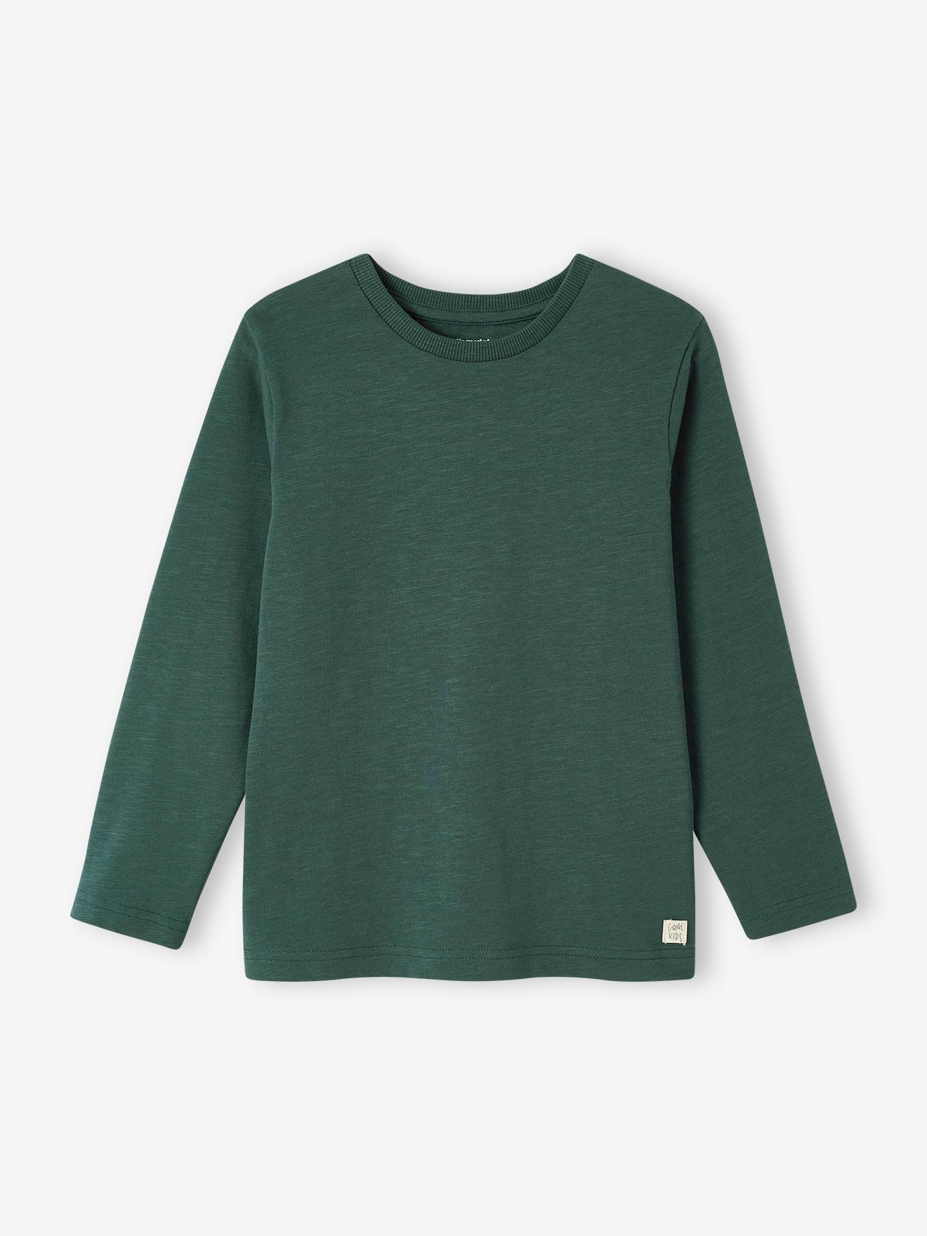 Vertbaudet Personaliseerbare Gekleurd T-shirt Voor Jongens Met Lange Mouwen Dennen