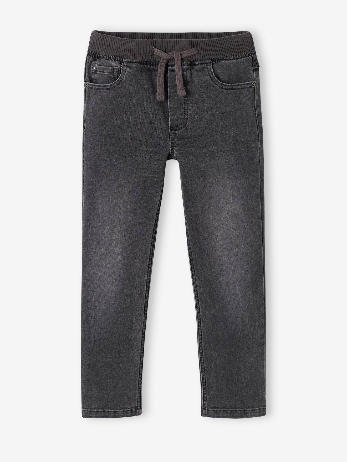Vertbaudet Onverwoestbare Rechte Relaxjeans Jongens, Eenvoudig Aan Te Trekken Denimgrijs