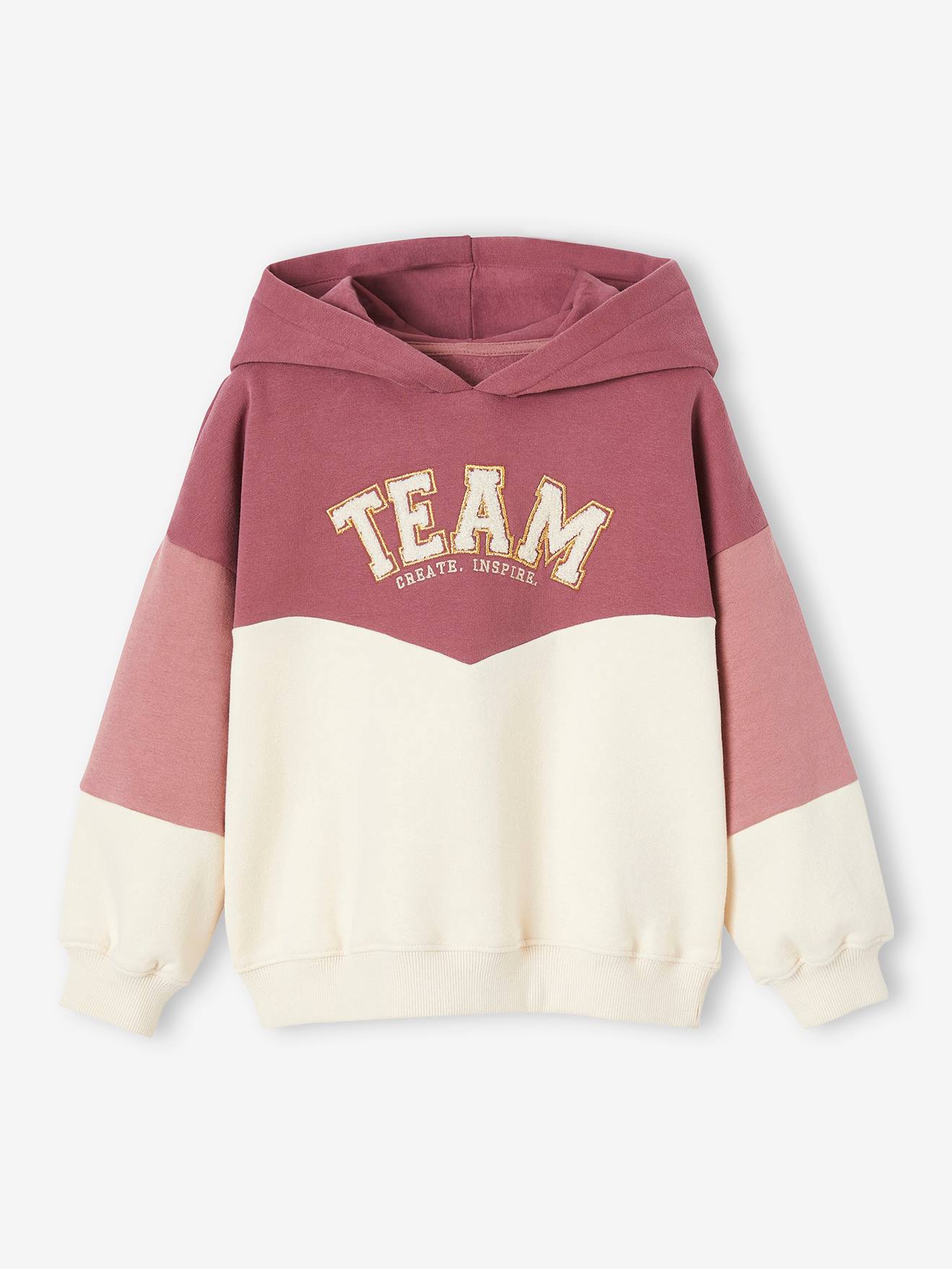 Sweat à discount capuche fille rose