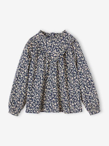 Fille-Blouse victorienne motifs fleurs fille