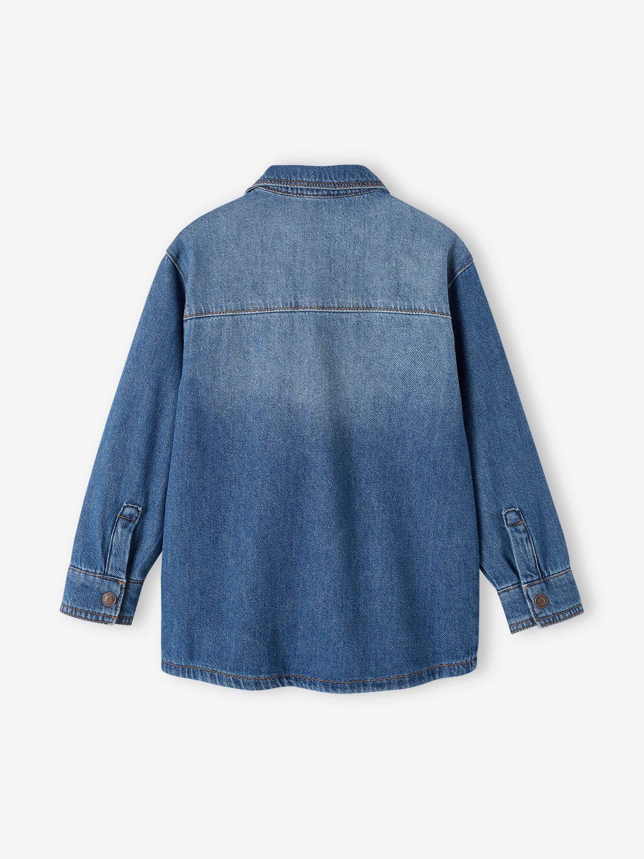 Chemise Bred à rayures indigo - Col Boutonné - DENIM, INDIGO - Monsieur | Café Coton
