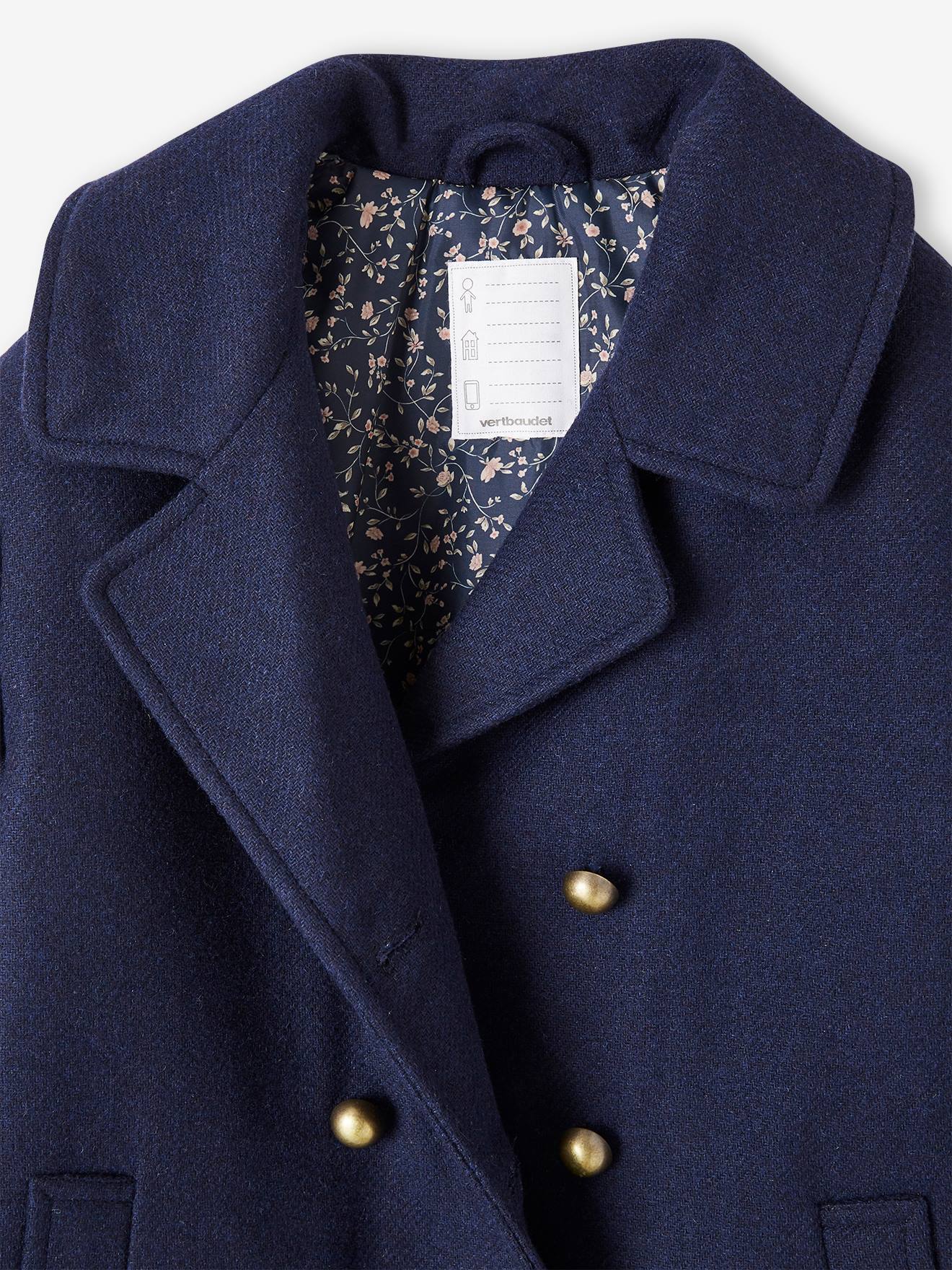 Manteau officier best sale femme bleu marine