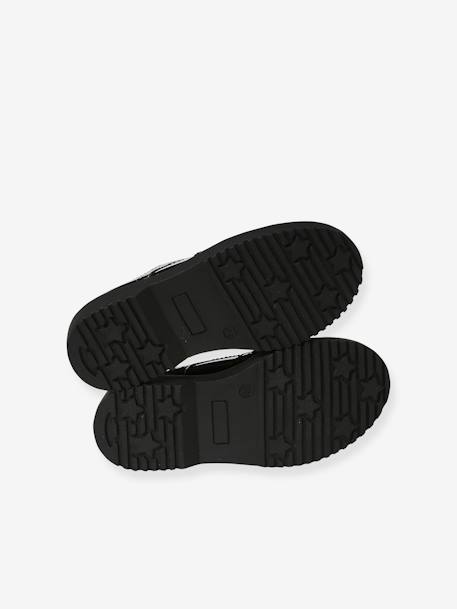 Derbies vernies semelle crantée enfant noir - vertbaudet enfant 