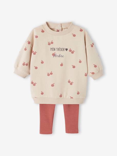 Bébé-Ensemble robe + legging bébé personnalisable