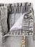 Jean style paperbag et sa ceinture fleurie fille denim brut+denim gris+noir+stone - vertbaudet enfant 