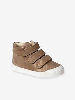 Schoenen-Meisje shoenen 23-38-Sneakers, gympen-Leren MID-sneakers met klittenband, kleutercollectie meisjes