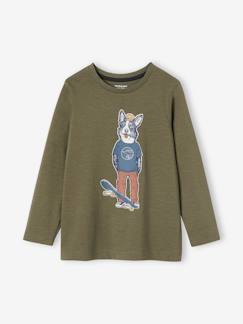 Garçon-T-shirt, polo, sous-pull-T-shirt animal crayonné garçon