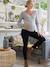 Jean de grossesse skinny denim brut+noir+stone - vertbaudet enfant 