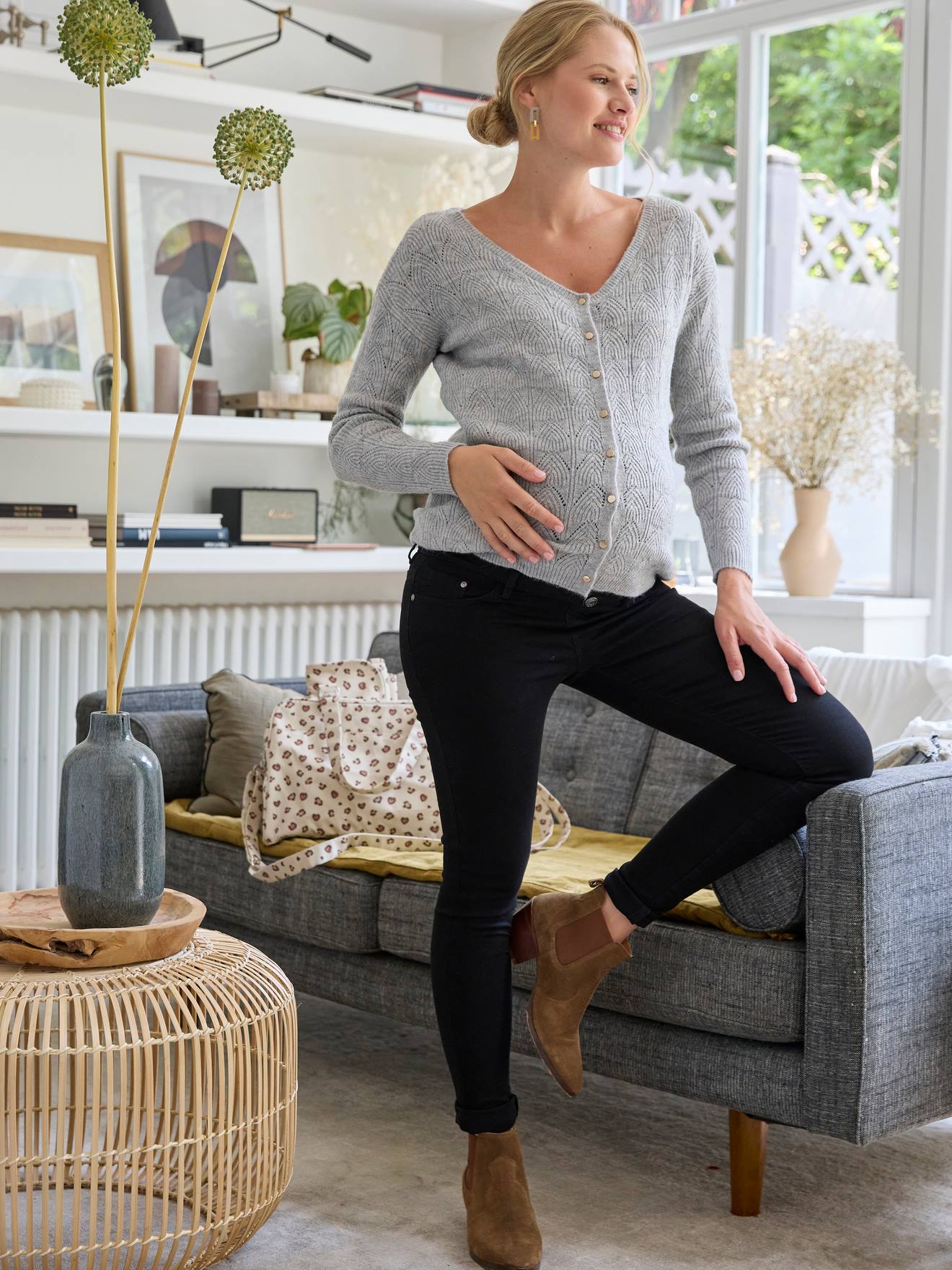 Vertbaudet Skinny Zwangerschapsjeans Zwart