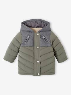 Baby-Mantels, combipakje, engelennestje-3-in-1-parka voor jongensbaby met afneembaar vest