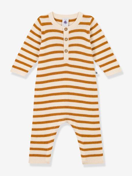 Bébé-Combinaison rayée en tricot bébé