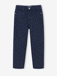 Meisje-Broek-Mom-broek met strass voor meisjes