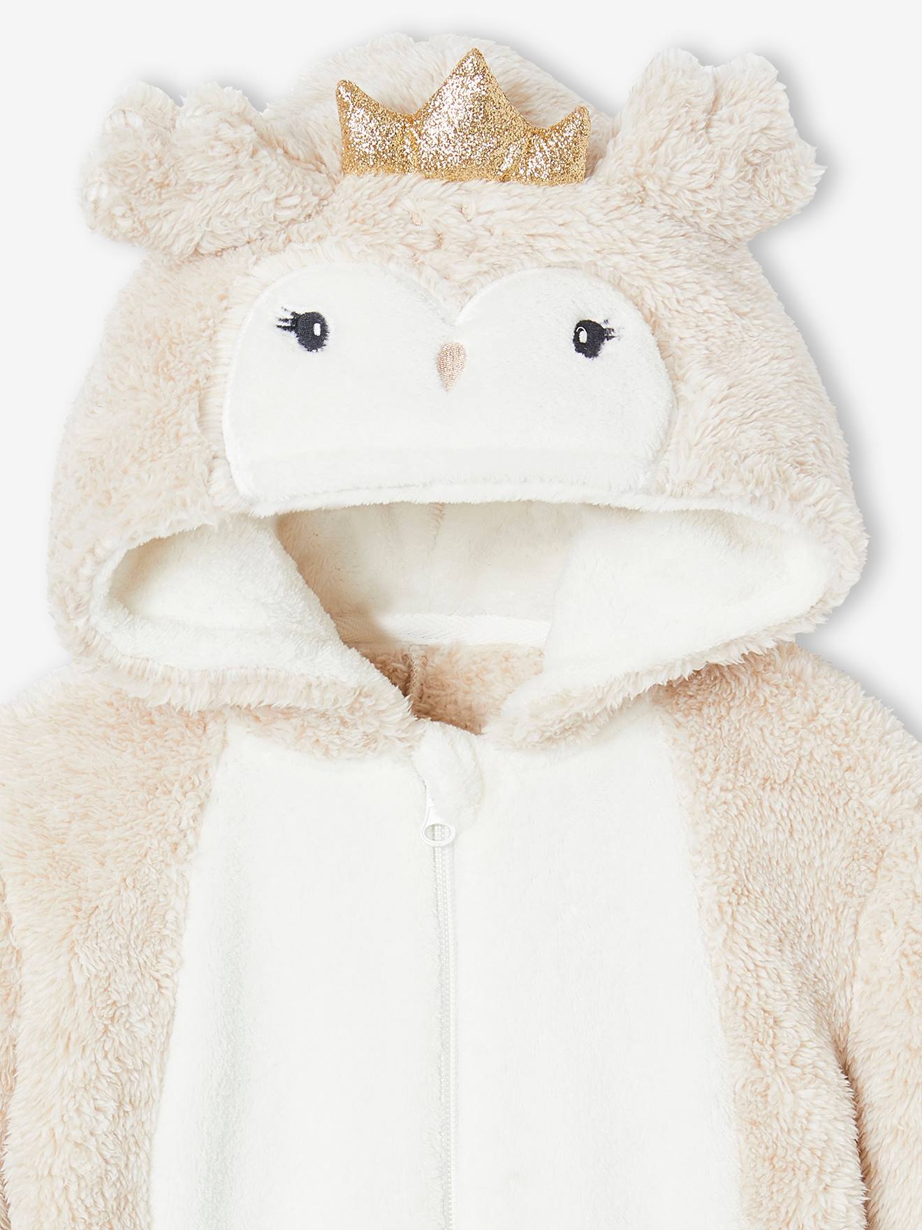 Vertbaudet Kerstpyjamapak Uil Voor Meisjes Gemêleerd Beige