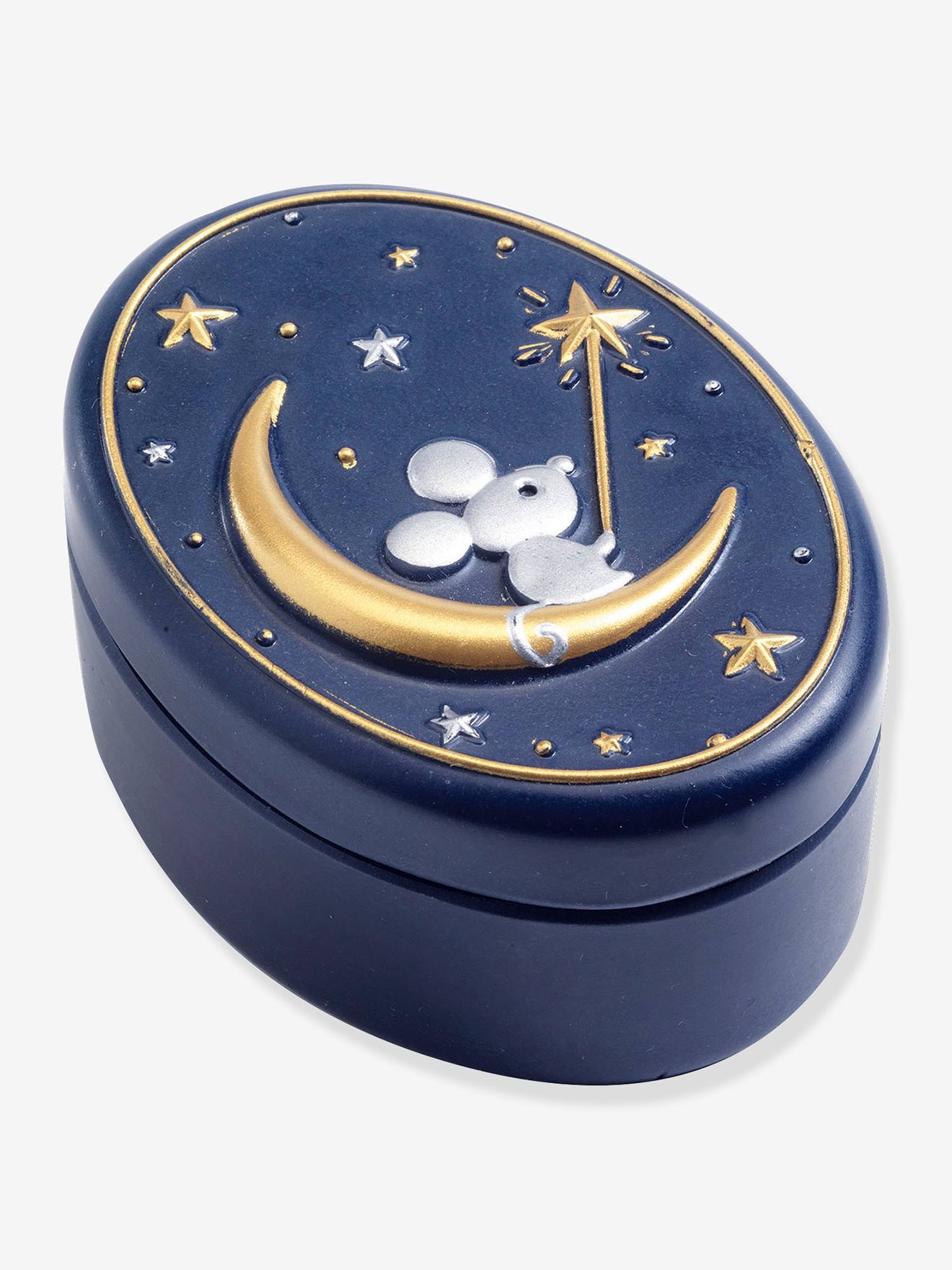 Boîte à Dent Métallique Souris - Coffret Souvenir Pour Dents De Lait - Design Mignon Et Solide