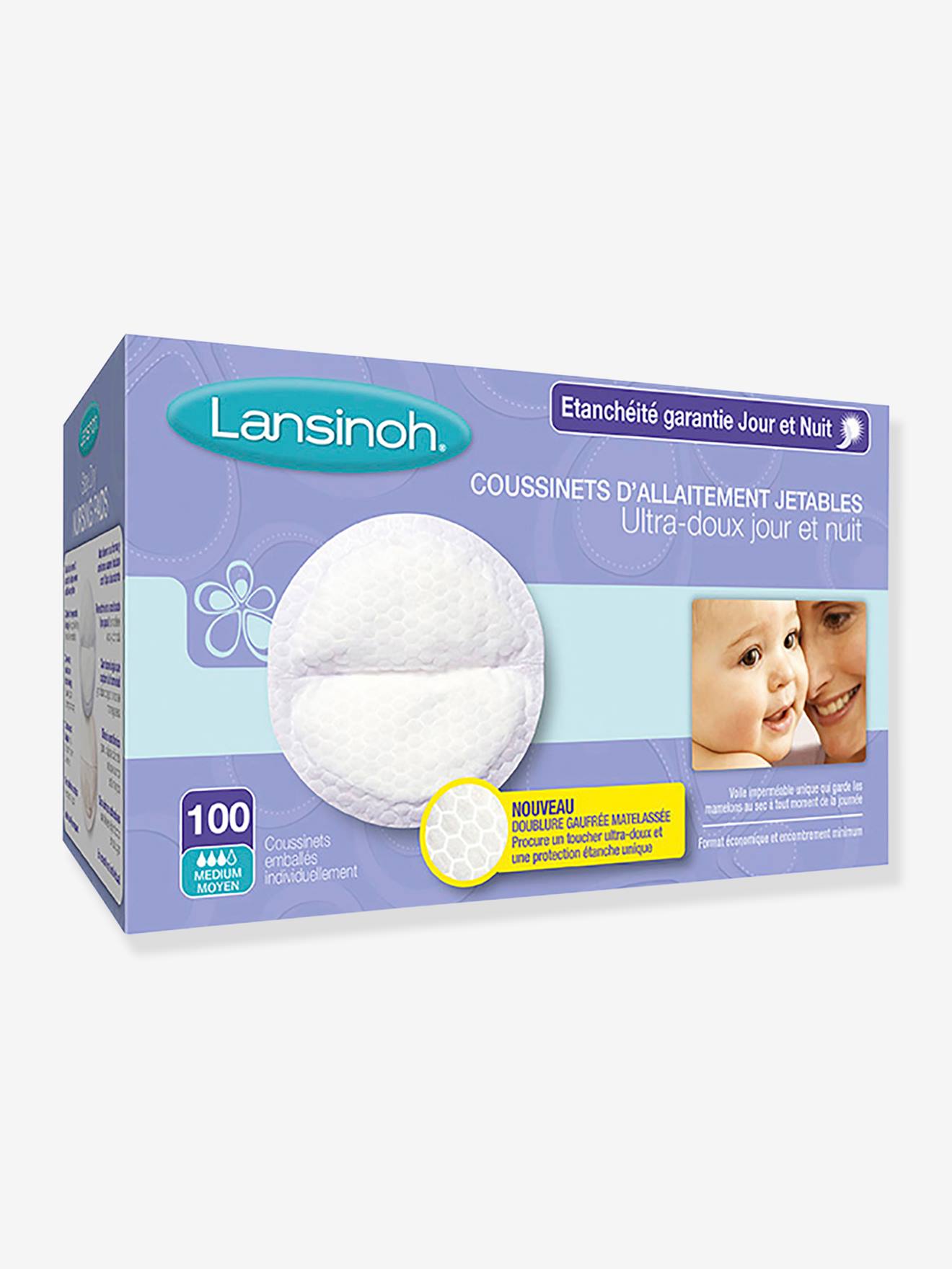Lansinoh Coussinets d'allaitement lavables - Maternité