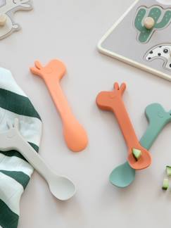 Puériculture-Lot de 2 cuillères en silicone Lalee