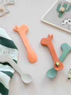 Puériculture-Lot de 2 cuillères en silicone Lalee