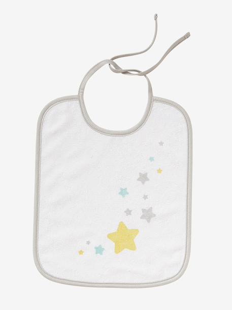 Lot de 7 bavoirs bébé VERTBAUDET ASSORTIS ETOILES/GOUTTES EAU+Imprimé jungle+MOTIFS FRUITS+MOTIFS NOEL - vertbaudet enfant 