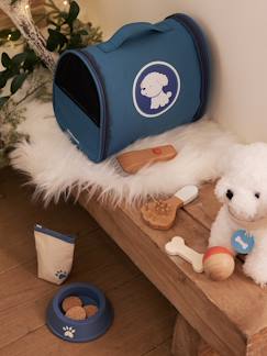 Jouet-Jeux d'imitation-Peluche animal de compagnie + accessoires en bois FSC®