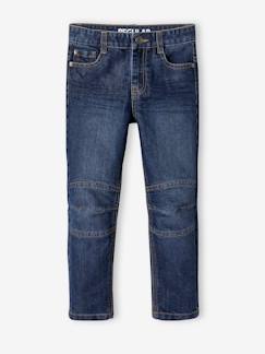 Jongens-Jean-Rechte jeans voor jongens MorphologiK indestructible "waterless" met heupomtrek medium