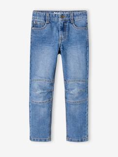 Jongens-Jean-Rechte jeans voor jongens MorphologiK indestructible "waterless" met heupomtrek SMALL