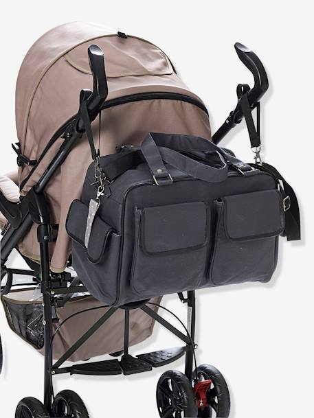Sac à langer Journée multipoches vertbaudet Anthracite+GRIS FONCE - vertbaudet enfant 