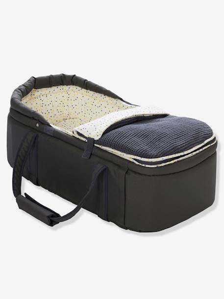 Zachte reiswieg VERTBAUDET Antraciet / sterren+GRIJS (NOUVEAU) - vertbaudet enfant 