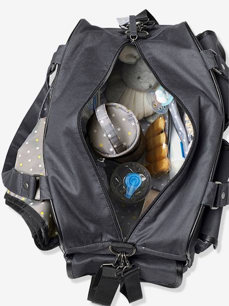 Sac à langer Journée multipoches vertbaudet Anthracite+GRIS FONCE - vertbaudet enfant 