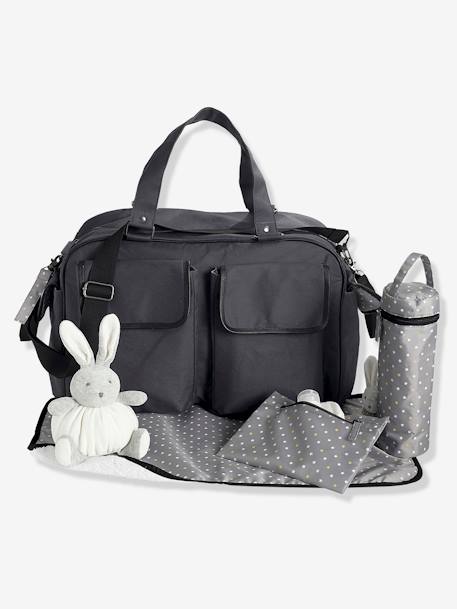 Sac à langer Week-end vertbaudet Anthracite+NOIR - vertbaudet enfant 