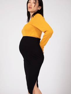 Zwangerschapskleding-Rok-Gebreide zwangerschapsrok met hoge taille Cindy ENVIE DE FRAISE