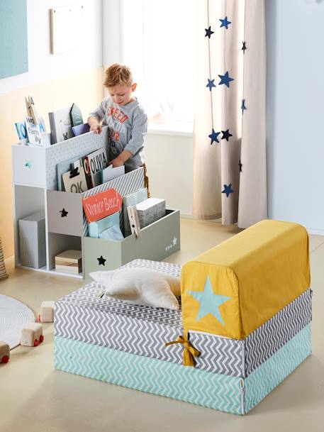 Bibliothèque escalier LIGNE AVENTURE Vert/multicolore - vertbaudet enfant 