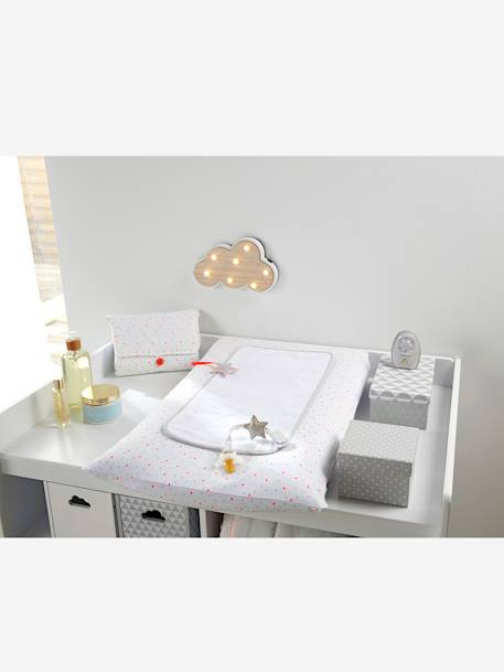 Attache-tétine étoile Blanc/étoiles - vertbaudet enfant 