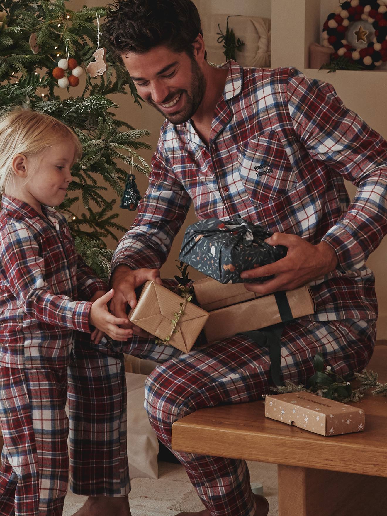 Pyjama bébé spécial Noël capsule famille - écru, Bébé