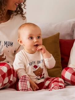 Baby-Babypyjama voor familiecapsulecollectie Kerstmis