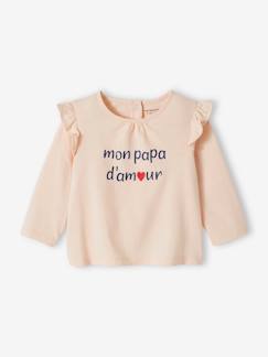 Baby-T-shirt, coltrui-Babyshirt met opschrift van biologisch katoen